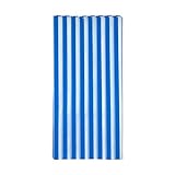 oocc 2 Pcs Disposable Table Cover Striped Plastic Tablecloth Thickened Rectangle Tablecover for Kitchen Picnic Wedding Birthday Party Baby Shower Catering Events, 54'x108' (Blue Stripe)