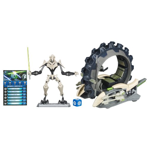 Star Wars Figure and Vehicle Grievous and Mini Wheel Bike
