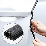 Black Edge Trim Automotive U-Channel Rubber Trim 1/2" X 3/8" - Fit Gap 3/64"to1/4" Car Door Sealing
