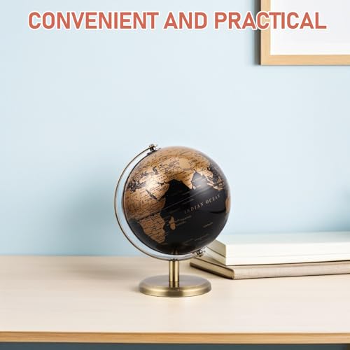Globe terrestre rotatif vintage bronze accessoire table maison
