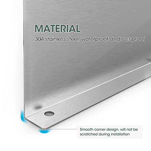 6 Pack Stainless Steel Rainwater Valley Gutter Splash Guard Straight Or Bent Style 10 Inch Each, Bright Silver #TOP2