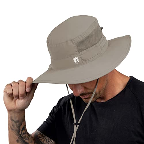 ALPIN LOACKER Outdoor Sonnenhut mit UV Schutz I Premium Wanderhut für Outdoor und Bergsport aus recycelten Materialien I Outdoor Hut Herren & Damen, Beige XL