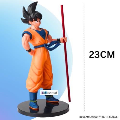 Image of Blue Aura Anime Action Figure Height-21cm Collectible Multicolor PVC | Go-k with Pole