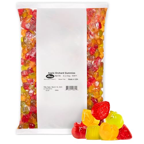 Albanese World's Best, Apple Orchard Gummies, Halloween Candy, 5lb Bag for Halloween Party Favors - image 1