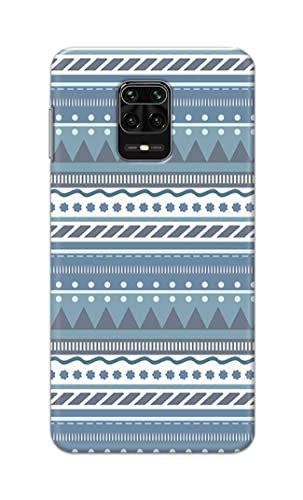 Image of Printed Hard Back Cover Case for Mi Redmi Note 10 Lite Back Cover (Seamless Geometric Tribal Pattern) -1803