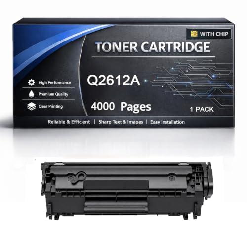 Toner Q2612A noir haute capacité pour éviter les pannes d'impression HP LaserJet