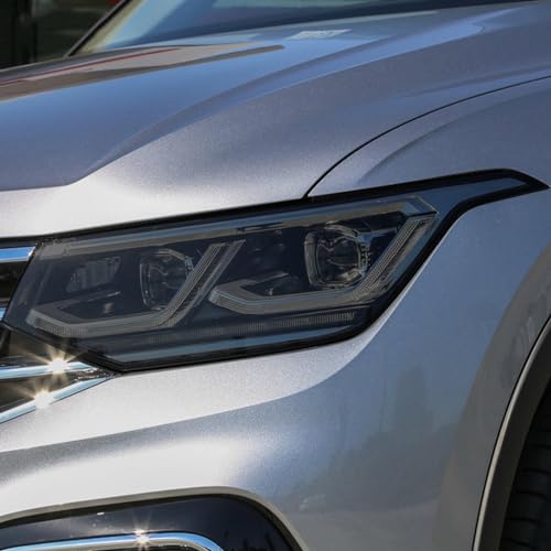 Film protection TPU noir fumé pour phare Volkswagen Tiguan R Line Facelift