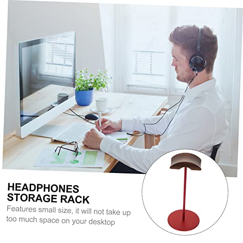 Showeroro 1Pc Headset Headphone Stand Desk Headphone Holder Desktop Computer Stand Computer Mount For Desk Headphones Holder Bracket Charger Household Headset Holder Headset Desk Stand Wood #TOP4