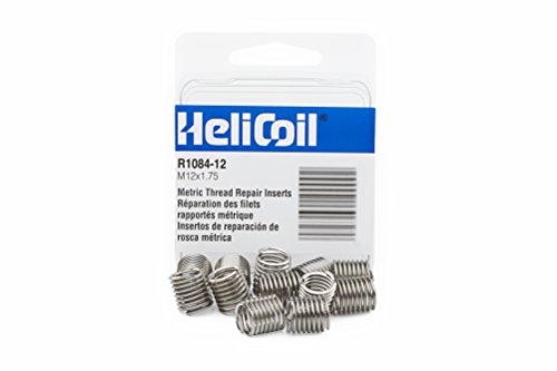 Insert hélicoïdal M12 x 1,75 en acier inoxydable 304SS pour réparation de filetage PK6