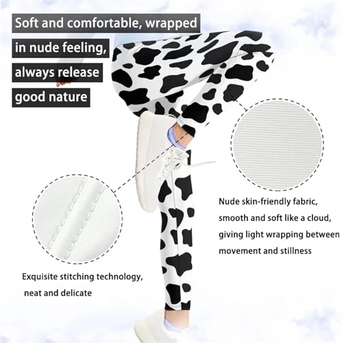 PZZ BEACH Girls' Yoga Leggings Pants Full Length Athletic Trousers High Waist Tummy Control4