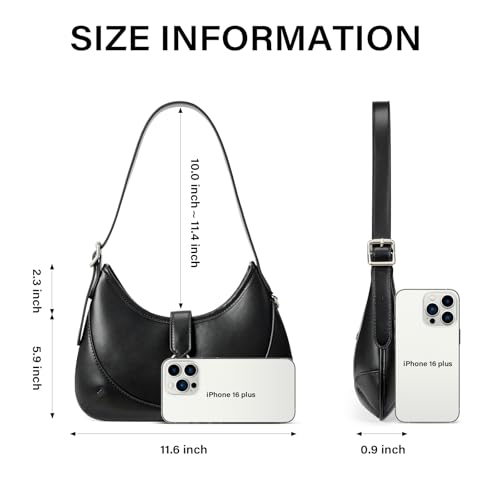 Image of CLUCI Shoulder Bag for Women, Soft Vegan Leather Small Purses with Adjustable Strap, Stylish Hobo Handbags