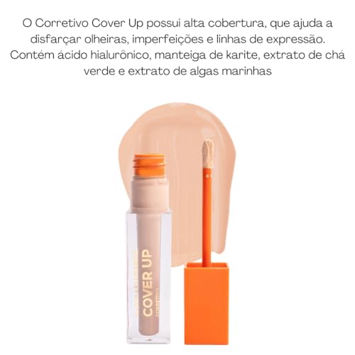 Corretivo líquido de longa duração e à prova d'água para pele oleosa, MMC 02 Mari Maria