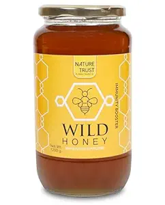 Nature Trust Honey Wild Unprocessed Honey 1200g Pure Organic Raw Honey 100% Natural no preservatives No Artificial Color no Added Sugar 1.2 Kg (1200g)