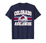 Colorado Avalanche Stripe Navy Officially Licensed T-Shirt