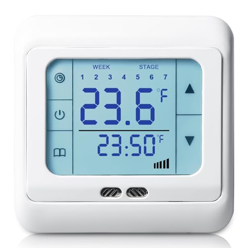 Thermostat Fussbodenheizung Wasser, Digital raumthermostat fußbodenheizung, Digital Thermostat Fußbodenheizung, Programmierbare Wandthermostat für Wohnzimmer
