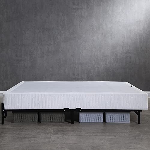 Classic Brands Hercules Compact Heavy-Duty Metal Bed Frame | Adjustable Width Fits Queen, King, And Cal King Mattresses, Black #TOP1