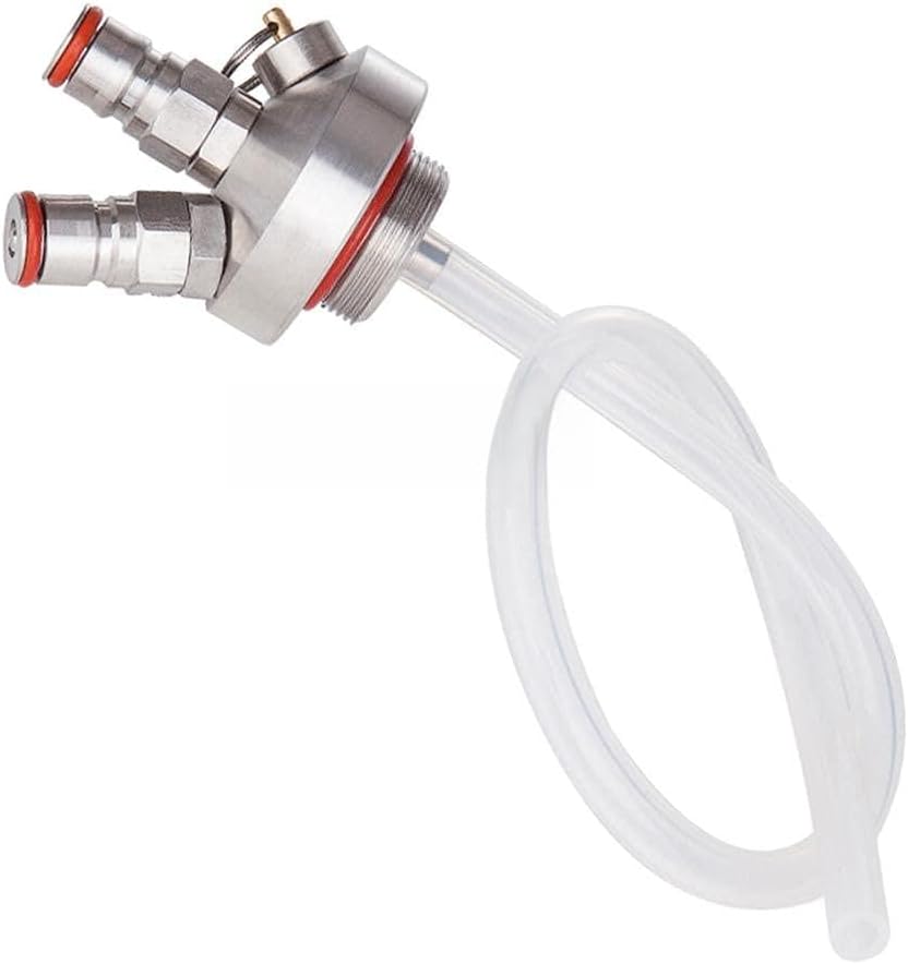 Stainless Steel Mini Keg Beer Dispenser for Home Craft Growlers, Quick Fitting Connector Accessories for Party, Picnic, and Gathering, Durable and Portable Beverage Kegging Tool