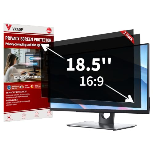 Vxaop [2-Pack] 18.5 Inch Computer Privacy Screen Filter(16:9 Aspect Ratio)