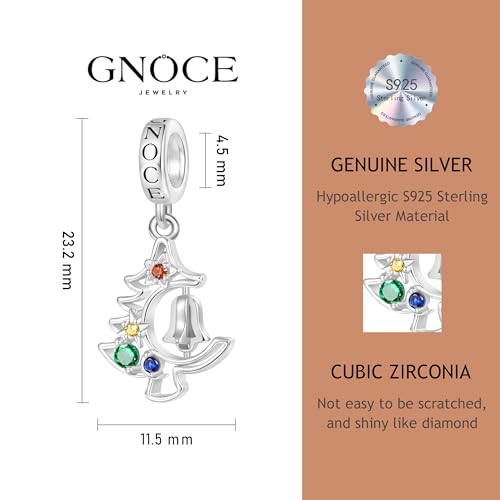 Image of GNOCE Christmas Charm Sterling Silver Pendant Bead
