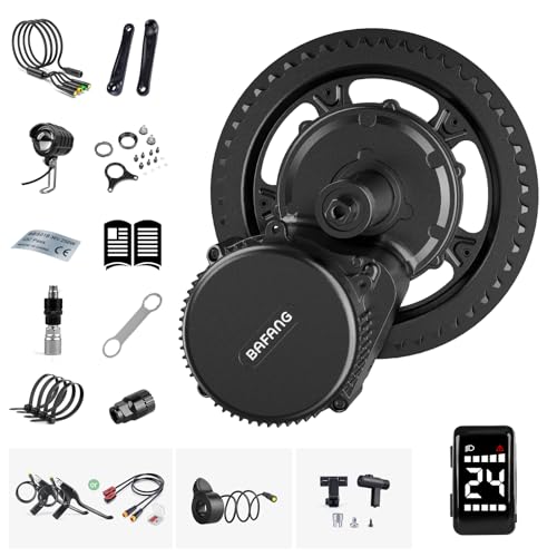 Bafang BBS02b Mid Drive Conversion Kit 48V 500W Mid Motor Electric Bike Conversion Kit with DZ40 Display Ebike Conversion kit for Mountain Bike Road Bike