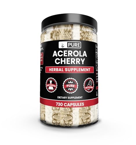 Pure Original Ingredients Acerola Cherry (730 Capsules) No Magnesium Or Rice Fillers Always Pure Lab Verified