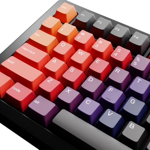 Image of GLORIOUS Gaming - GPBT Gradient Keycaps for Custom Mechanical Keyboards, No Fade Dye-Sublimated, Fits 100%, 75% 65% 60%, PBT Polymer, Fits ANSI & ISO, Supports Windows & macOS - Celestial Fire