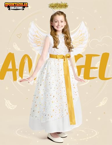 Disfraz de Ángel para Niñas Pequeñas Talla S miniatura 2