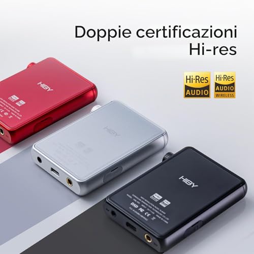 Terza immagine HiBy R3 II 2025 - Lettore audio ad alta risoluzione, dual chip DAC, decodifica MQA, lettore Qobuz/Tidal con Bluetooth 5.1, porte BAL da 3,5 mm SE/4,4 mm, memoria espandibile fino a 2 TB