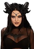 Dreamgirl womens Mystical Ram's Horn Headpiece Costume Accessories, Black, One Size-Large US