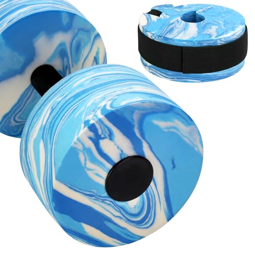 Water Dumbbells Set, 2 Pack Camouflage EVA-Foam Dumbbell Water Aerobics Fitness Equipment for Pool Exercise, Water Fitness Equipment, Aquatic Exercise Dumbbell Set for Weight Loss - Thumbnail 5
