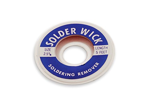 Aven 17542 Desoldering Wick, 2.5mm Width, 5' Length (Pack of 4)