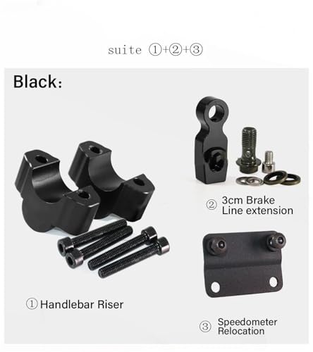 Abrazadera de extensión para manillar Yamaha MT-07 que eleva el pilotaje 2