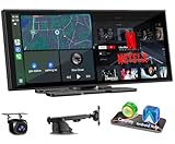 Upgraded 11' CarPlay Screen for Car, Built-in Net-Flix/YouTube/TikTok and Other Apps (No Mirroring Needed), Wireless Car Stereo for Apple Carplay & Android Auto with HD Backup Camera,OTA Updates