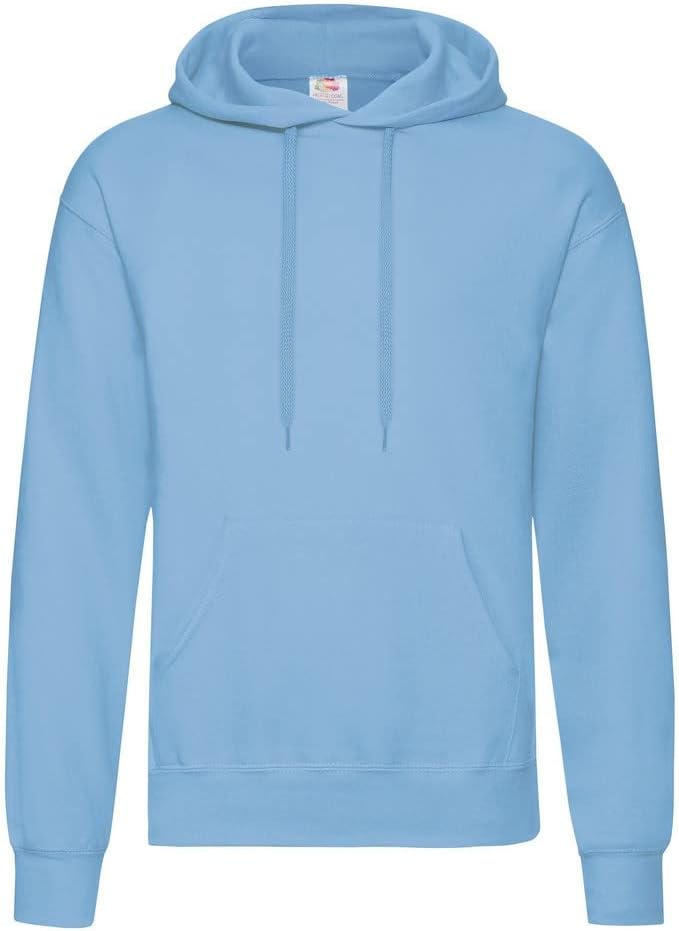 Fruit of the Loom Men's Hooded Pullover Sweatshirt, Light Blue, X-Large (Brand Size: 56/58)
