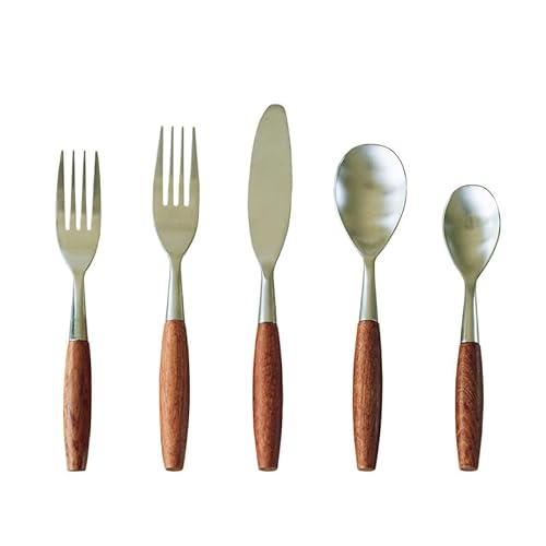 ��H��J�g�����[�Z�b�g�A5/20/30/40/50/60�s�[�X �X�e�����X�X�`�[�����J�g�����[ �X�e�[�L�i�C�t�ƃt�H�[�N�X�v�[���Z�b�g ���B���e�[�W���[�Y�E�b�h���C�ރn���h���f�U�[�g�X�v�[���A�V���o�[-6�l�p30�s�[�X,Silver-30 Pieces f