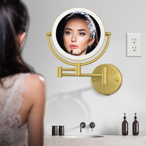 Espejo Maquillaje Pared LED Recargable 8 Pulg miniatura 4