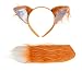 Squirrel Products Fox Headband Ears and Tail Set - One Size - Costume Accessory
