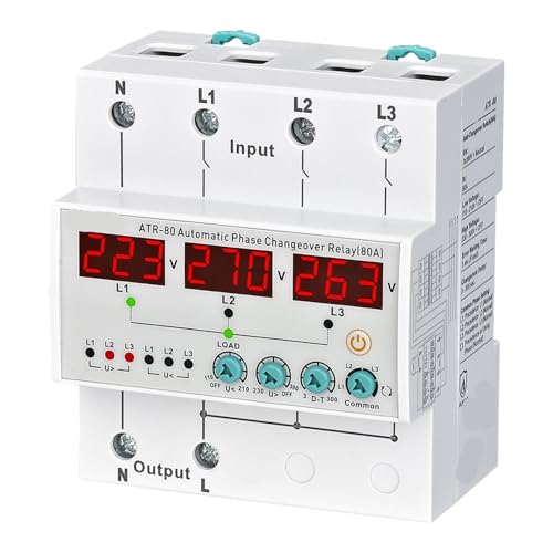 Relais de commutation de phase automatique 3P4W 63A commutateur automatique
