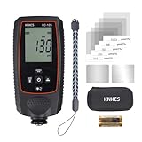KNKCS Paint Thickness Gauge for Cars - Accurate Mil Thickness Gauge for Iron/Aluminum/zinc Car Body Filler Tester for Used Car Buyers & Auto Body Shops, with Rotating Screen & Continuous Measurement