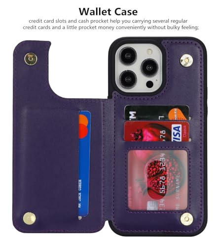 Étui portefeuille iPhone 13 Pro anti-piratage RFID pour protéger vos cartes bancaires - 7