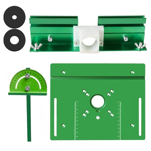 高安定性ルーターテーブルプレート複数のトリムルーター用詳細彫刻木工振動低減多機能木彫りジグプレート