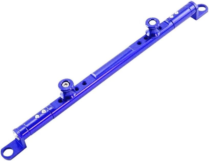 オートバイバランスバー調整可能なバイクバランスハンドルバークロスバー電話ホルダークロスバー ハンドルバー・ドラッグバー(Blue)