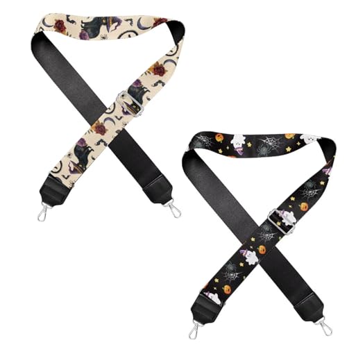 Image of Jeiento Replacement Shoulder Strap,2 Piece Set Guitar Style Handbag Crossbody Strap Adjustable Guitar Straps for Women Girls