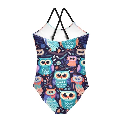 Owl Girls One Piece Swimsuit Beach Swimwear 208569732