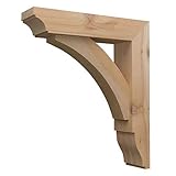 Wood Bracket 02T19 Smooth Finish -Projection 20" -Height 24" -Thickness 5 1/2" -Brace Thickness 3 1/