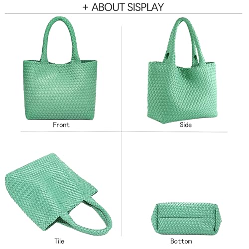 Image of JINMANXUE Fashion Woven Bag Shopper Bag Travel Handbags and Purses Women Tote Bag Large Capacity Shoulder Bags