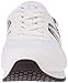 Armani Exchange Women's AX Logo Trainer, White + Silver, 8.5