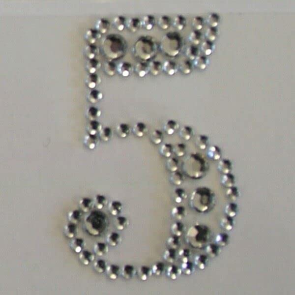 Dovecraft Essentials - Number 5 Crystal Sticker
