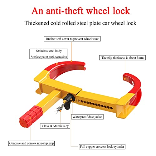 Antivols de roue pour caravane remorque et camionnette - 3