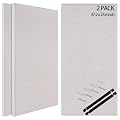 BUBOS 2 Pack Large Fabric Acoustic Wall Panels 47.2"x23.6",Soundproof Panel